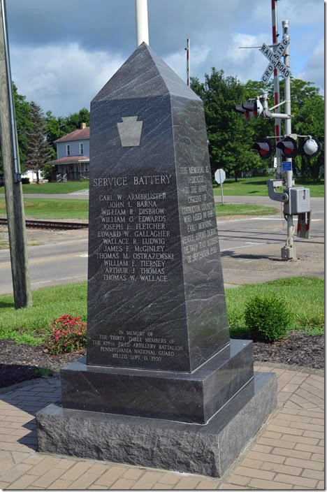 PA National Guard wreck memorial. View 3. West Lafayette OH.